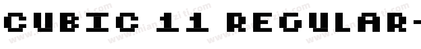 cubic 11 regular字体转换